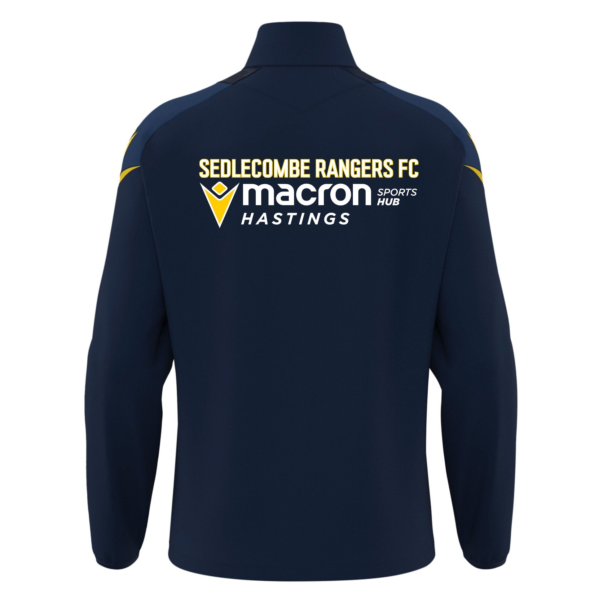 SEDLESCOMBE RANGERS COACHES HOLLOW 1/4 ZIP Macron Sports Hub Hastings