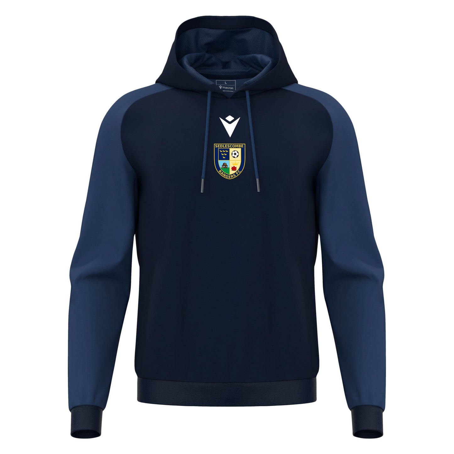 SEDLESCOMBE RANGERS COACHES HORN HOODIE Macron Sports Hub Hastings