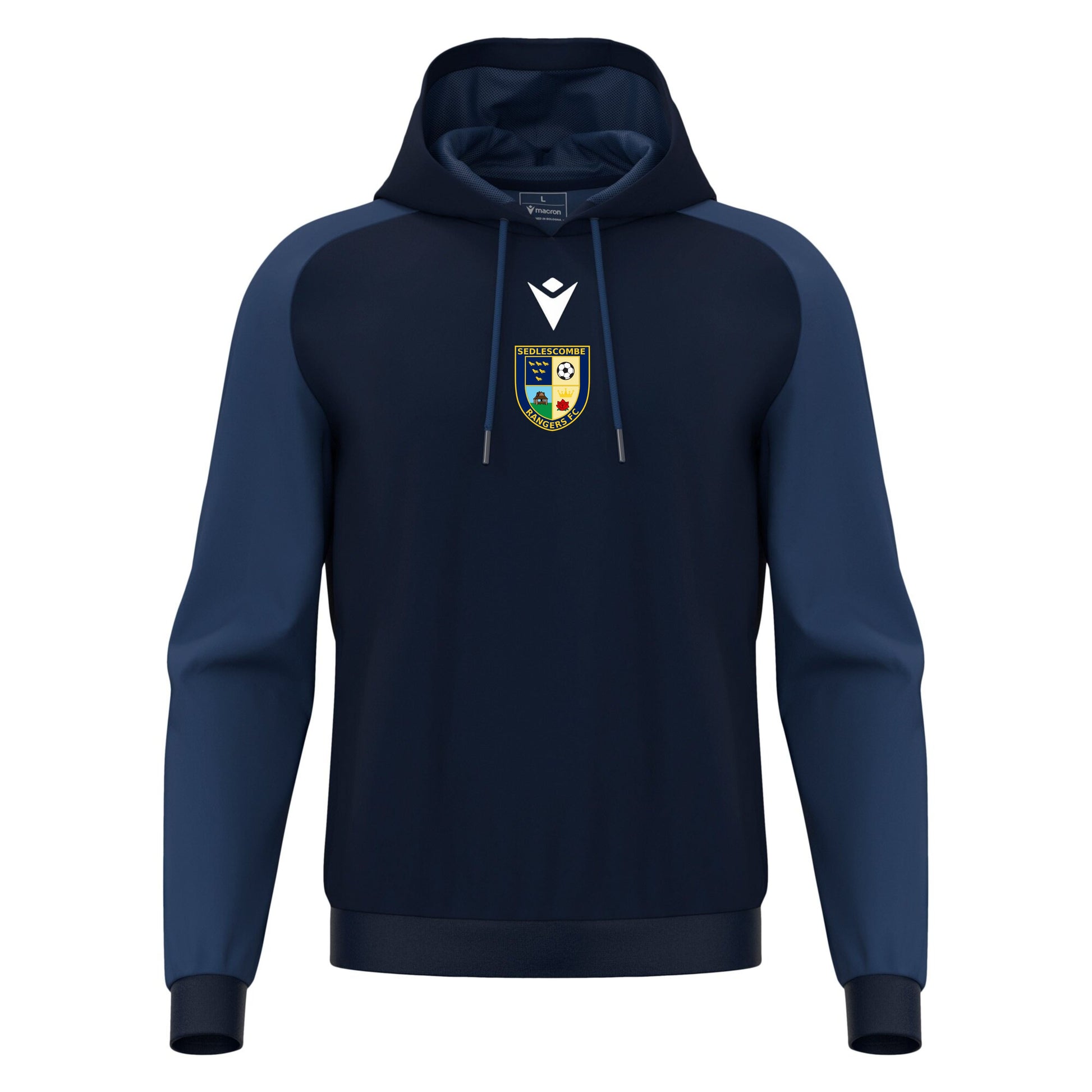 SEDLESCOMBE RANGERS COACHES HORN HOODIE Macron Sports Hub Hastings