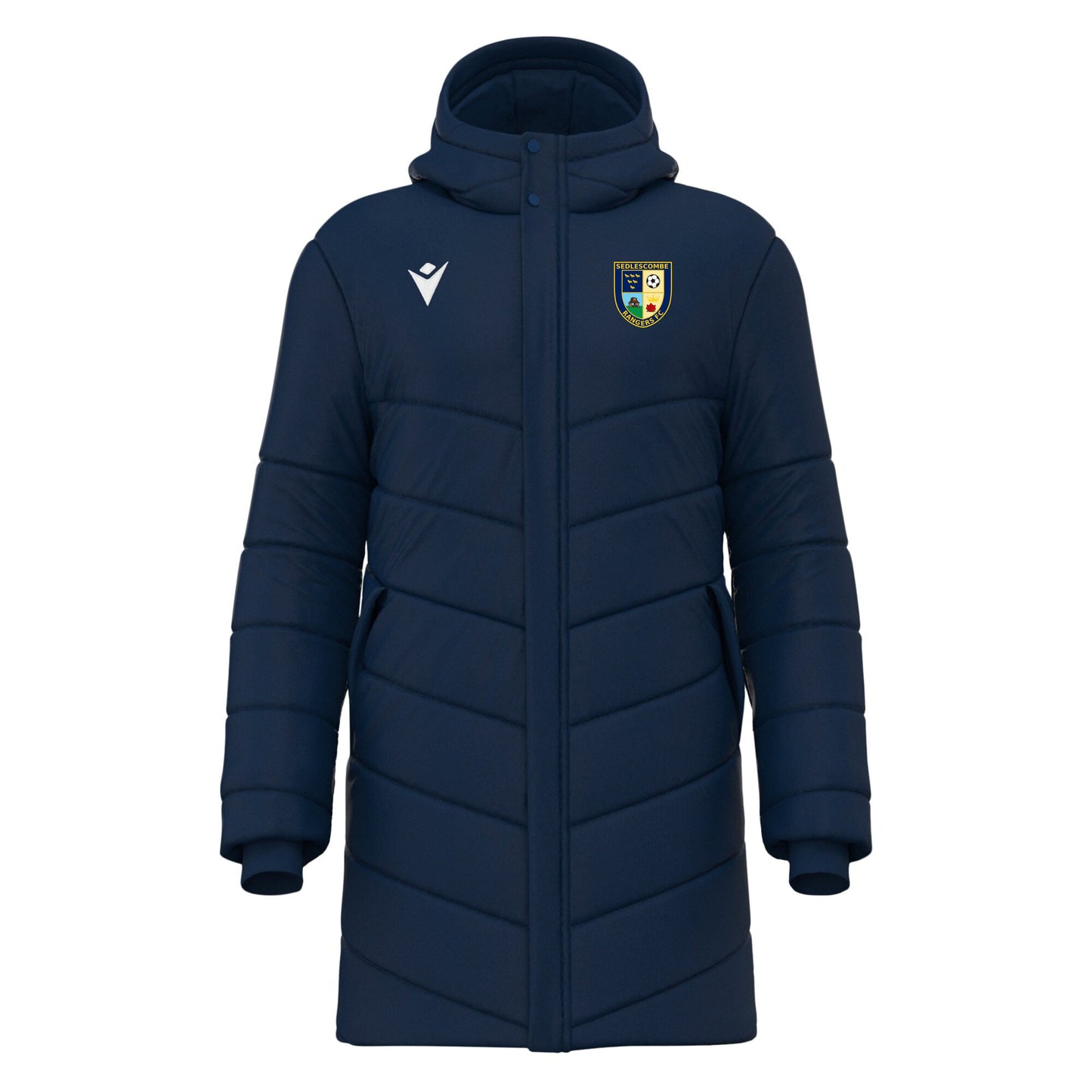SEDLESCOMBE RANGERS COACHES SUBZERO PADDED JACKET Macron Sports Hub Hastings