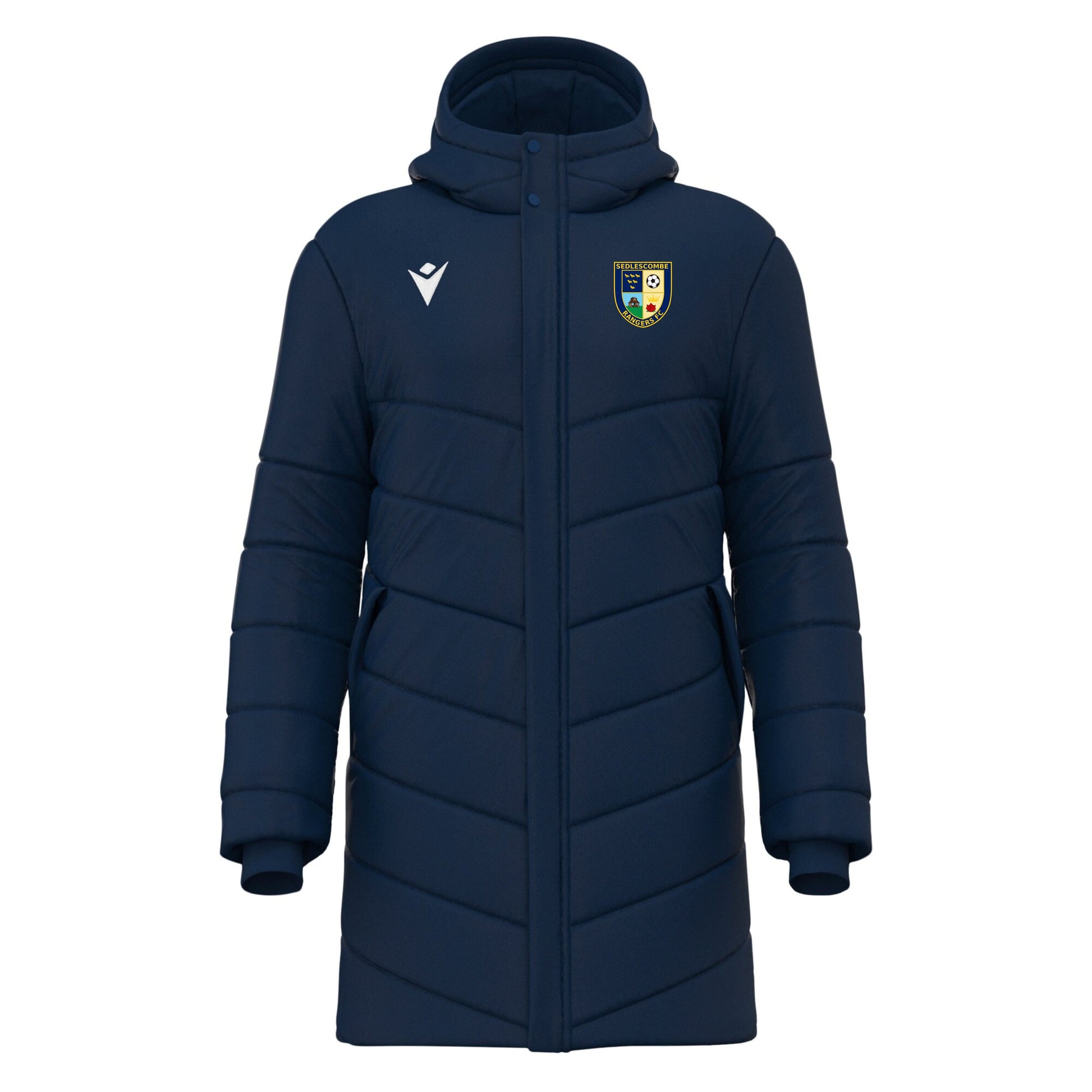 SEDLESCOMBE RANGERS COACHES SUBZERO PADDED JACKET Macron Sports Hub Hastings
