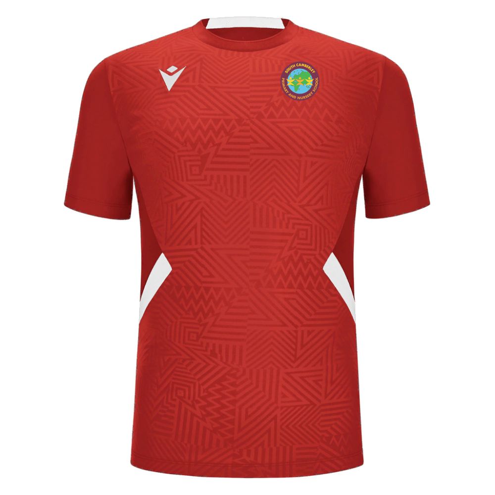 BOYS RED SHEDIR MATCH SHIRT Macron Store Hastings