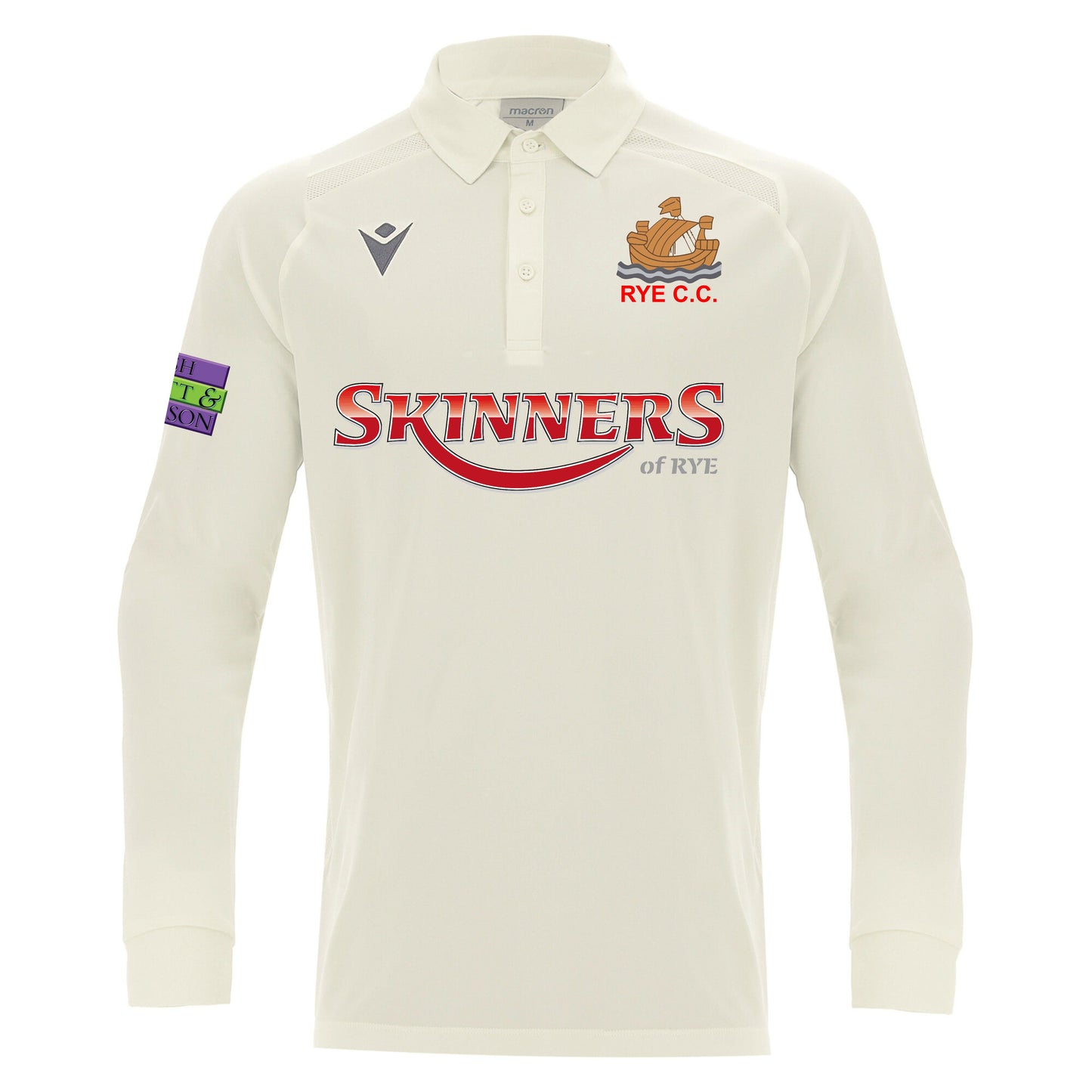 RYE C.C ADULTS HUTTON LONG SLEEVE MATCH SHIRT Macron Sports Hub Hastings