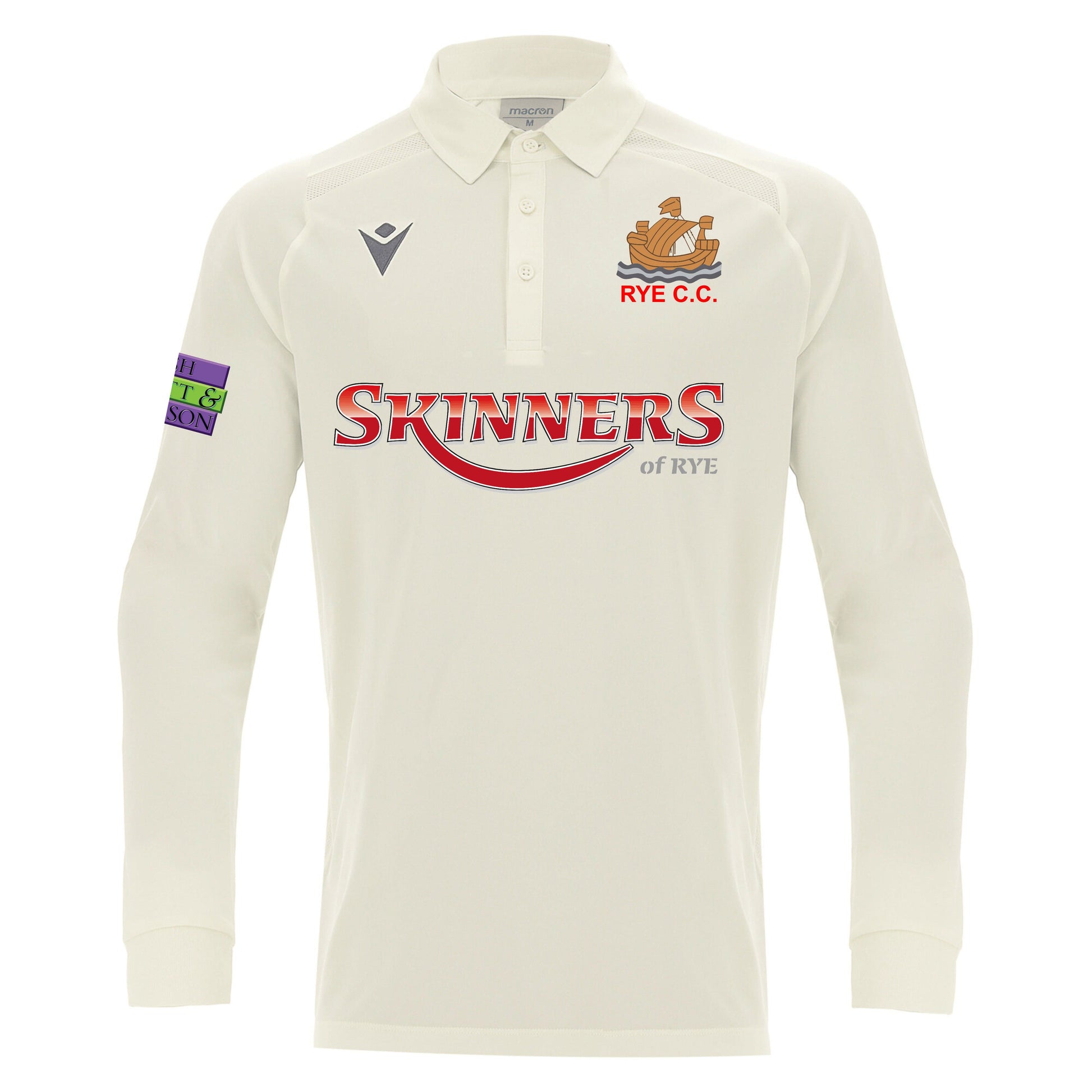 RYE C.C ADULTS HUTTON LONG SLEEVE MATCH SHIRT Macron Sports Hub Hastings