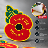 Remembrance adhesive poppy