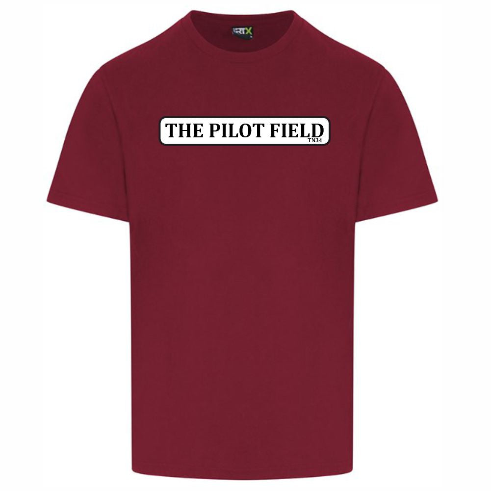 HASTINGS UNITED FC – TN34 PILOT FIELD T SHIRT – Available in 7 colours