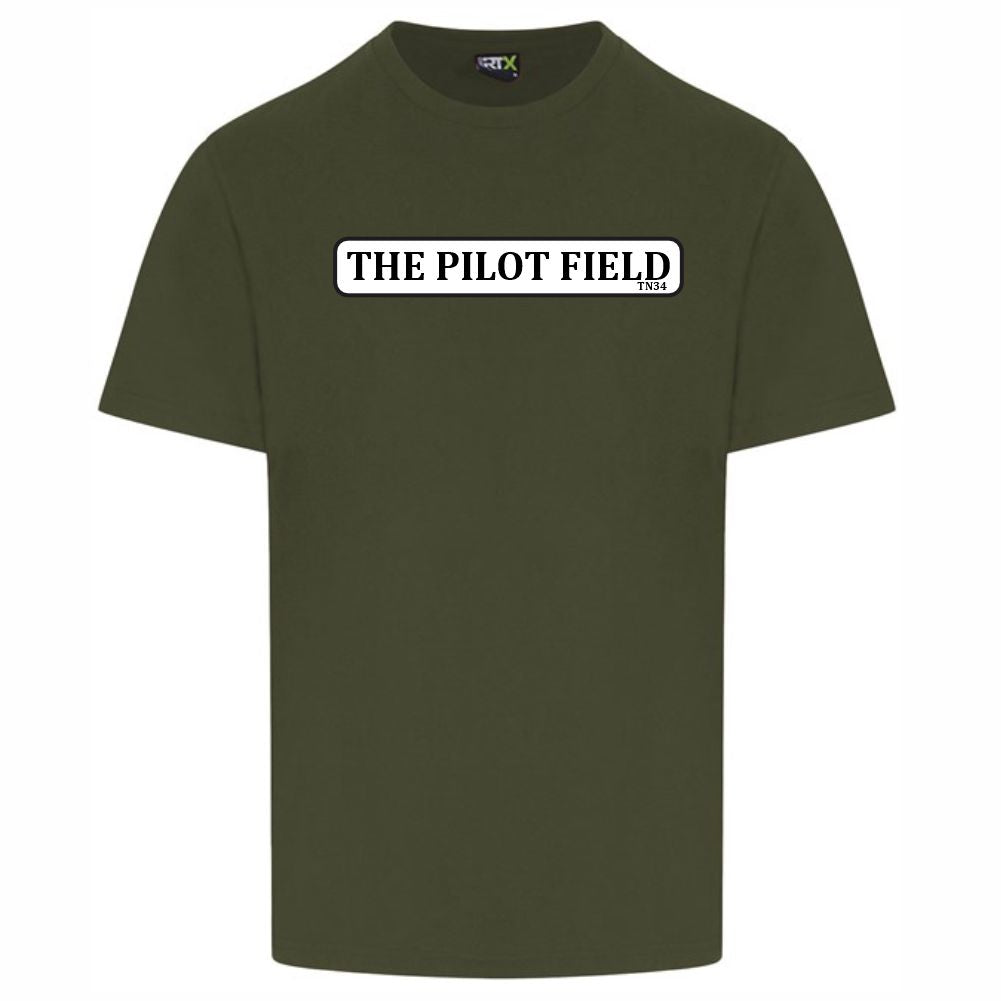 HASTINGS UNITED FC – TN34 PILOT FIELD T SHIRT – Available in 7 colours