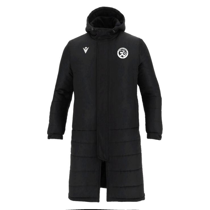EASTBOURNE UNITED AFC SNR TURVEY LONG BENCHCOAT Macron Store Hastings