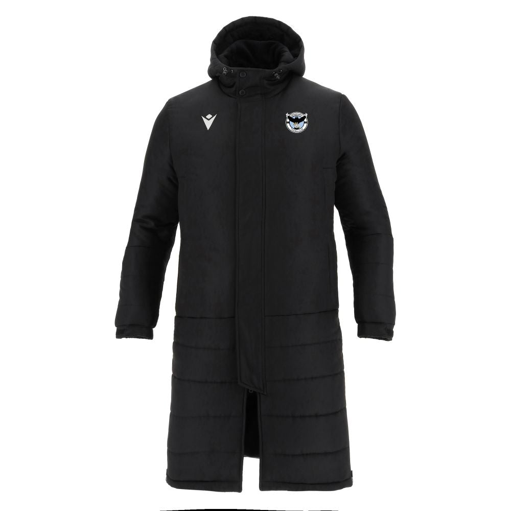 CROWHURST FC COACHES SNR WINTER TURVEY PADDED COAT Macron Store Hastings