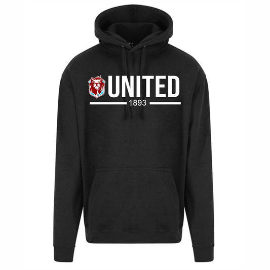 JUNIOR HASTINGS UNITED FC – “UNITED” HUFC HOODY – Available in 4 colours