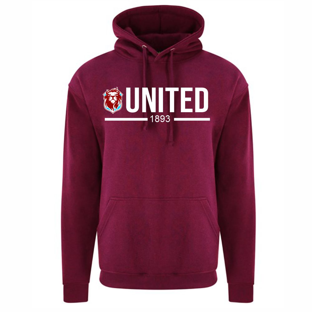 JUNIOR HASTINGS UNITED FC – “UNITED” HUFC HOODY – Available in 4 colours