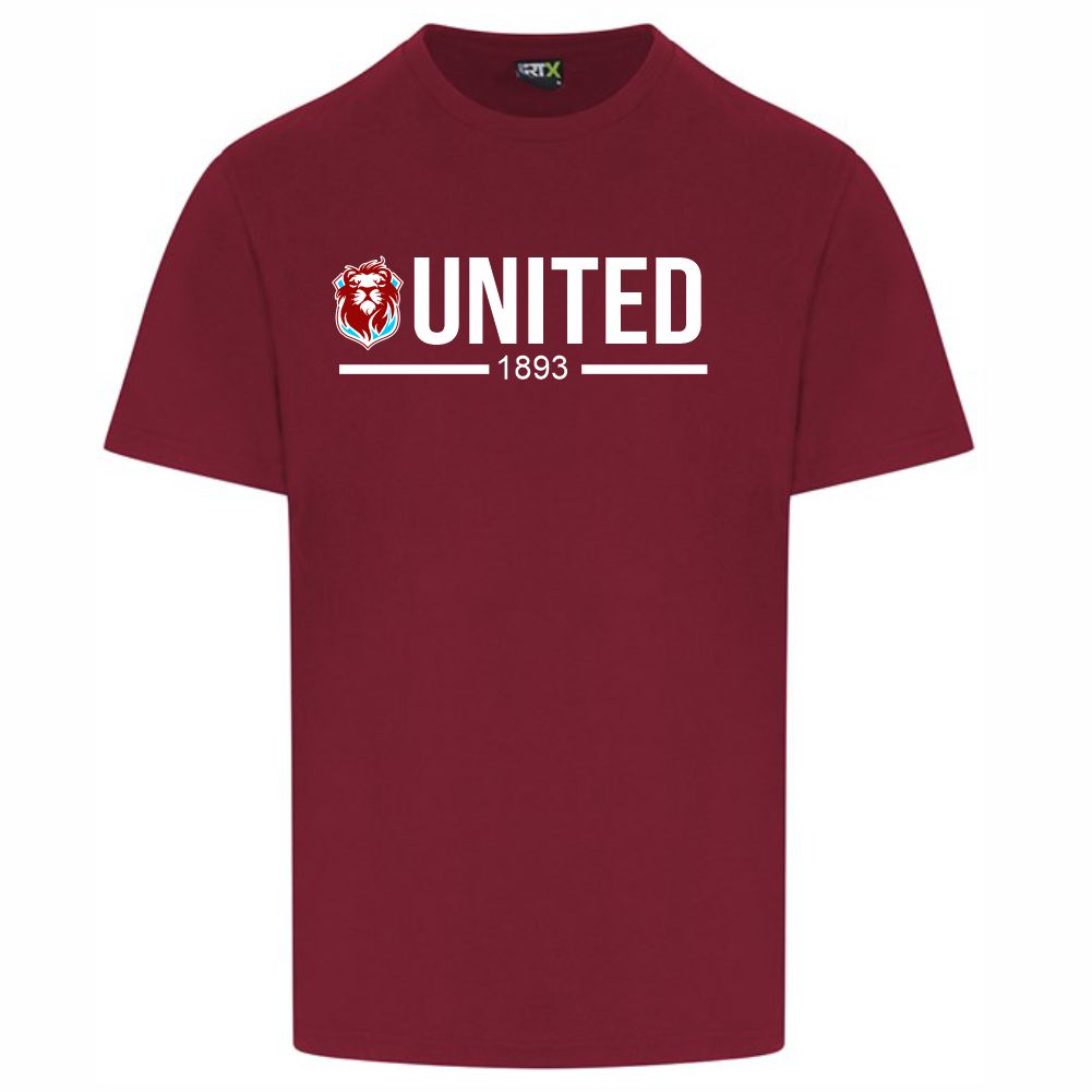 JUNIOR HASTINGS UNITED FC – “UNITED” HUFC T SHIRT- Available in 6 colours