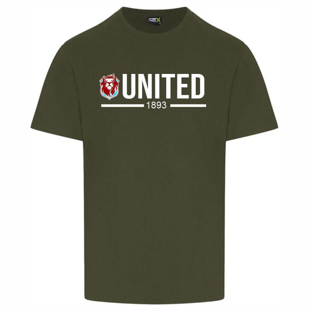 HASTINGS UNITED FC – “UNITED” HUFC T SHIRT- Available in 7 colours