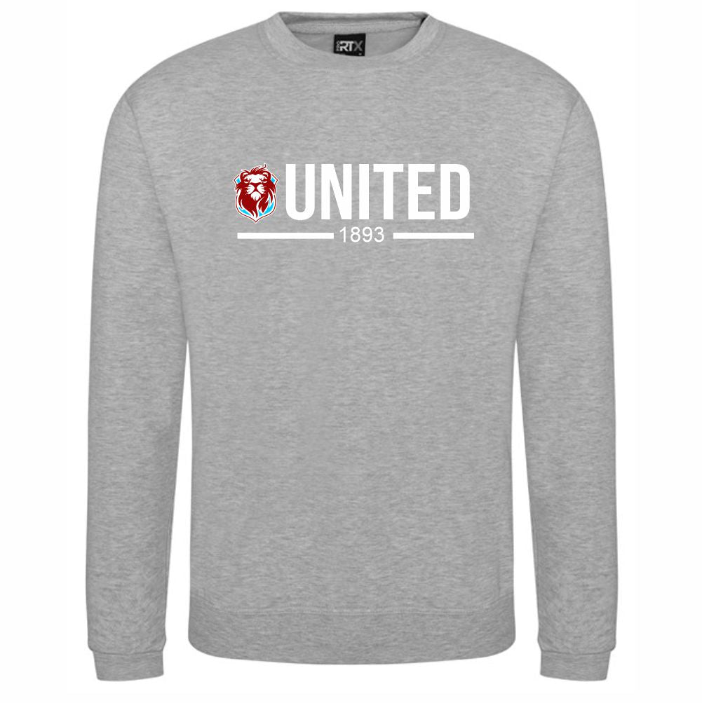 HASTINGS UNITED FC -“UNITED” HUFC SWEATSHIRT – Available in 7 colours