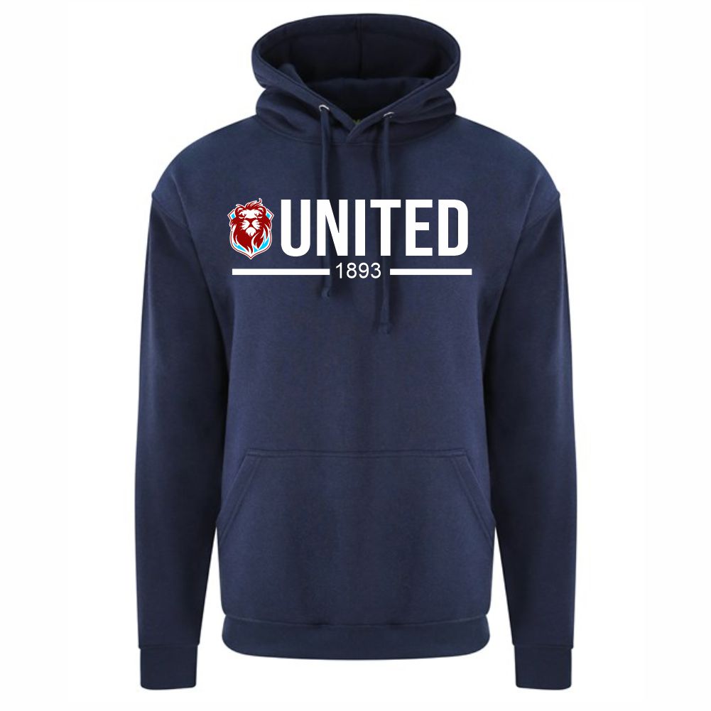 HASTINGS UNITED FC – “UNITED” HUFC HOODY – Available in 4 colours