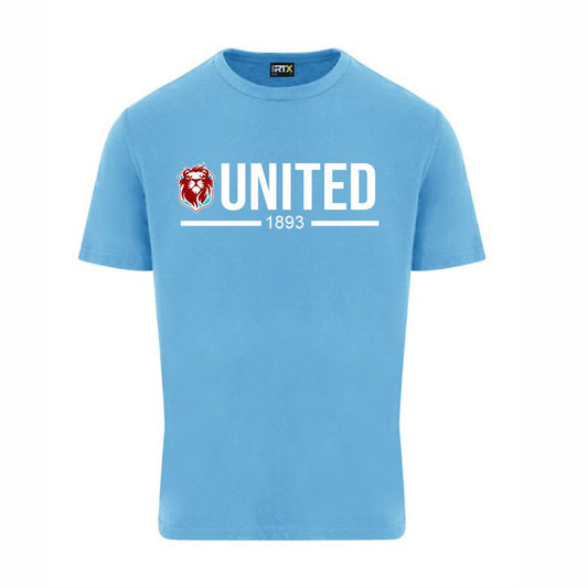 JUNIOR HASTINGS UNITED FC – “UNITED” HUFC T SHIRT- Available in 6 colours