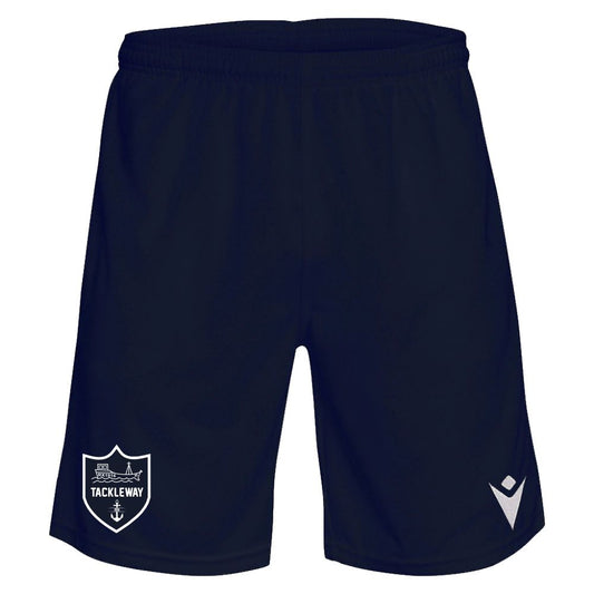 TACKLEWAY FC SNR NAVY/WHITE LEISURE SHORTS Macron Store Hastings