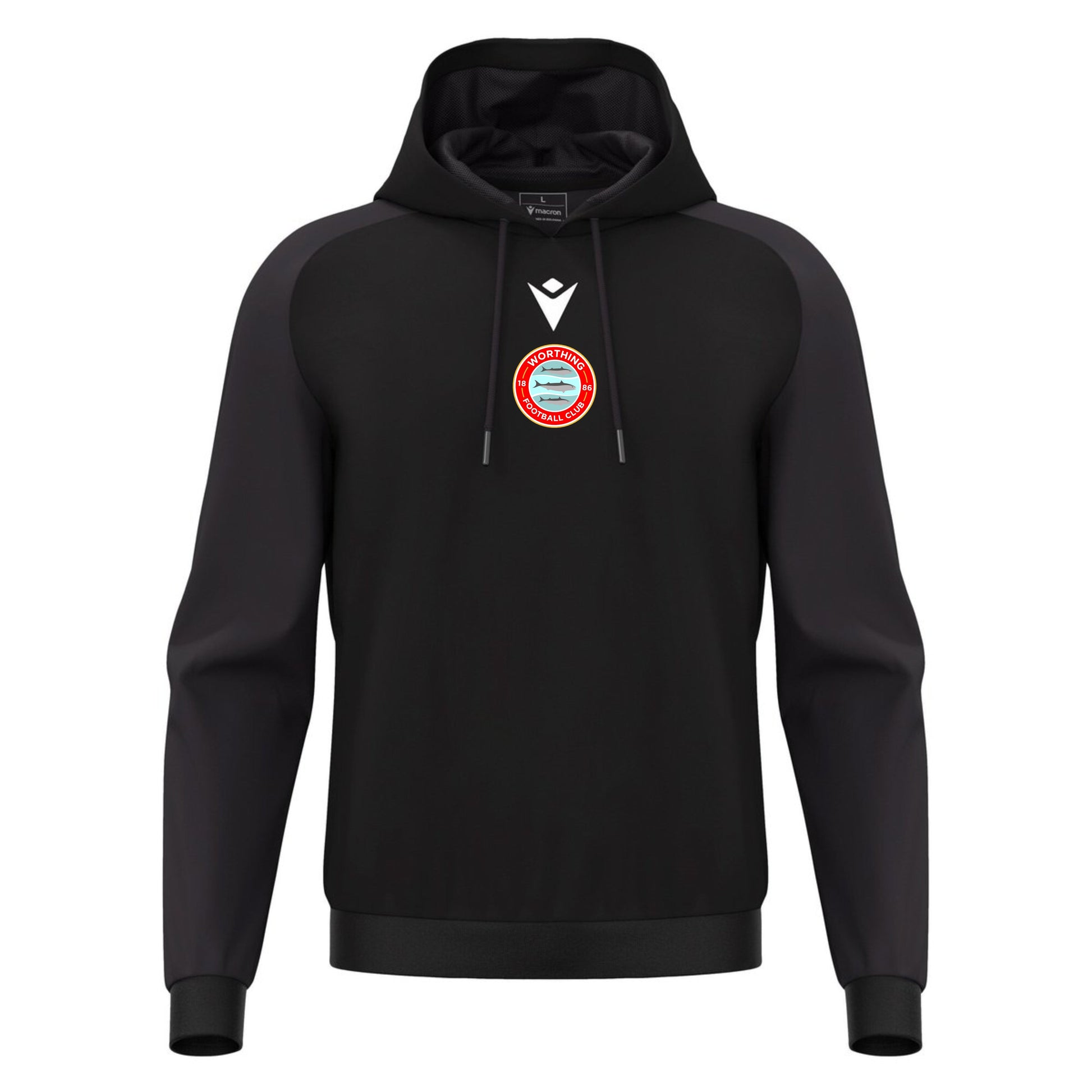WORTHING FC - COACHES HORN HOODY Macron Store Hastings
