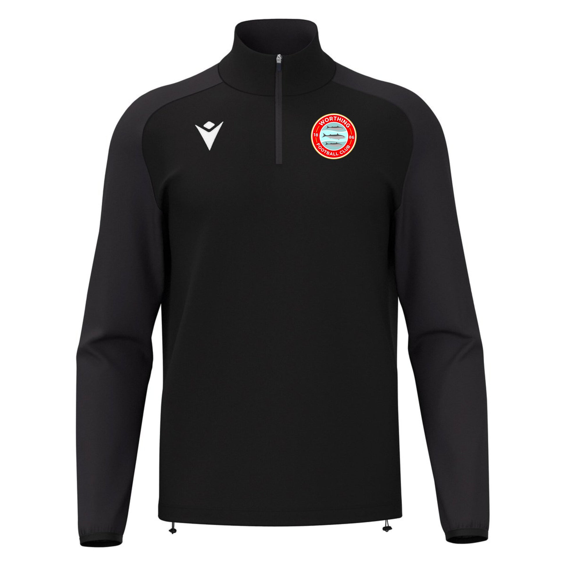 WORTHING FC - COACHES ISEN 1/4 ZIP TOP Macron Store Hastings