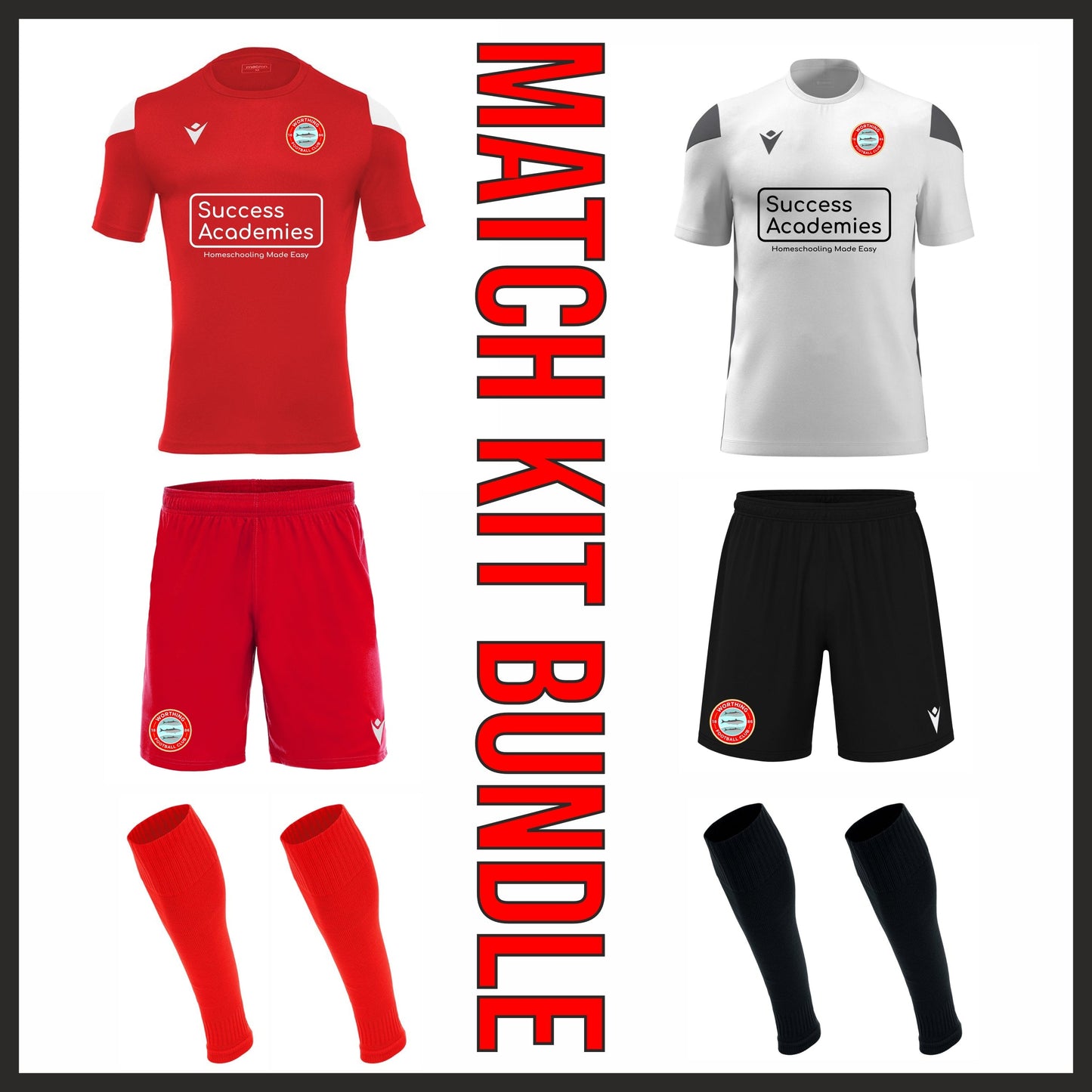 WORTHING FC YOUTH MATCH DAY BUNDLE Macron Sports Hub Hastings
