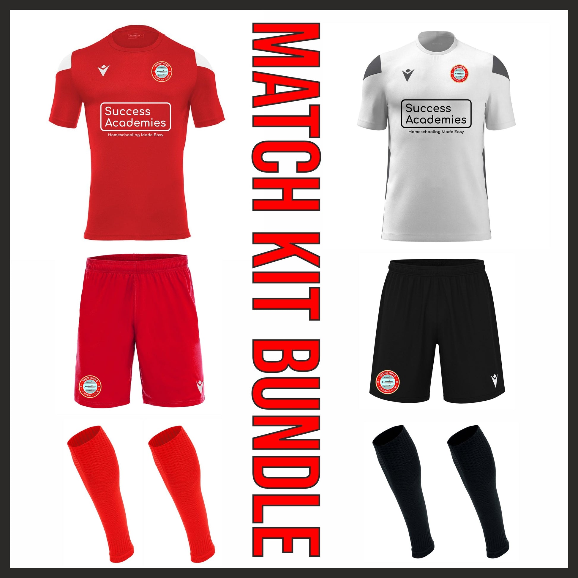 WORTHING FC YOUTH MATCH DAY BUNDLE Macron Sports Hub Hastings