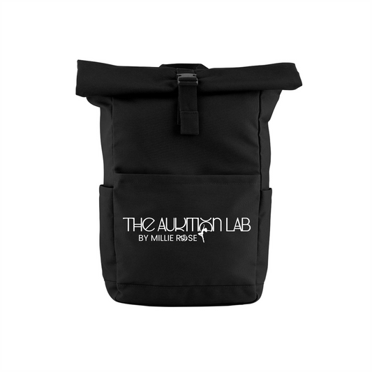 The Audition Lab premium recycled roll-top backpack