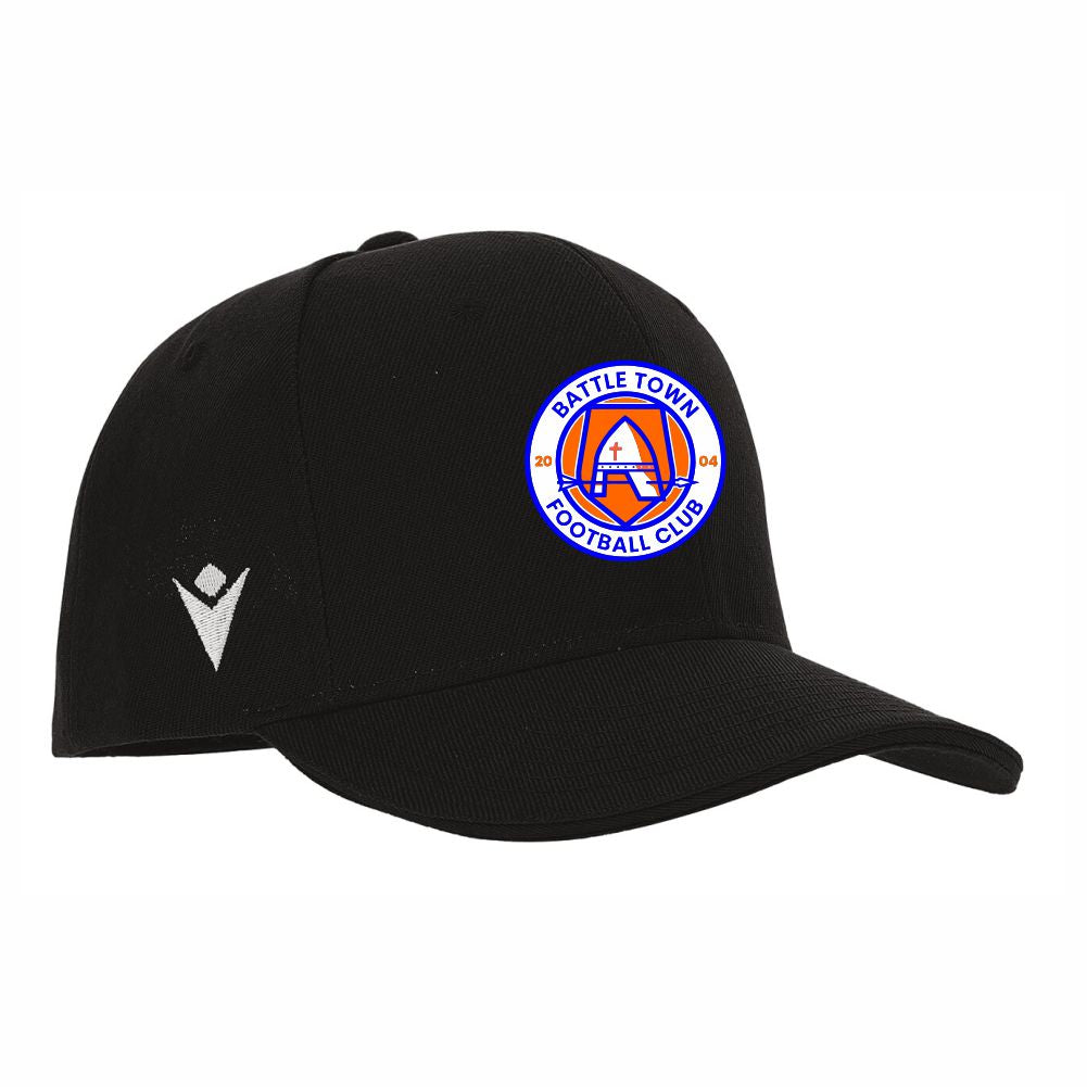 BATTLE TOWN FC COACHES BLACK PEPPER CAP Macron Store Hastings