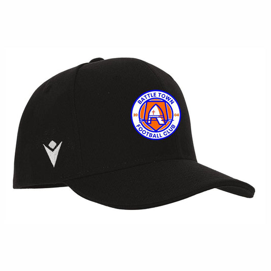 BATTLE TOWN FC COACHES BLACK PEPPER CAP Macron Store Hastings