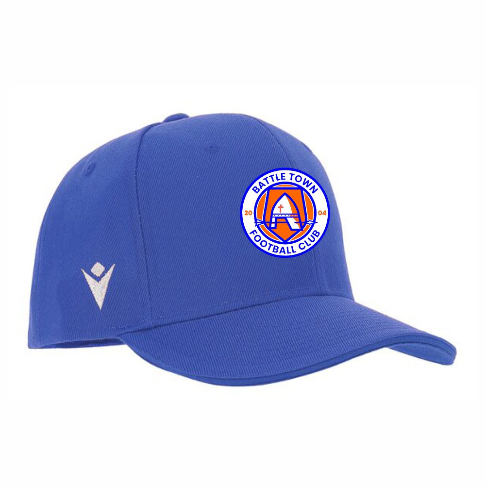 BATTLE TOWN FC COACHES ROYAL PEPPER CAP Macron Store Hastings