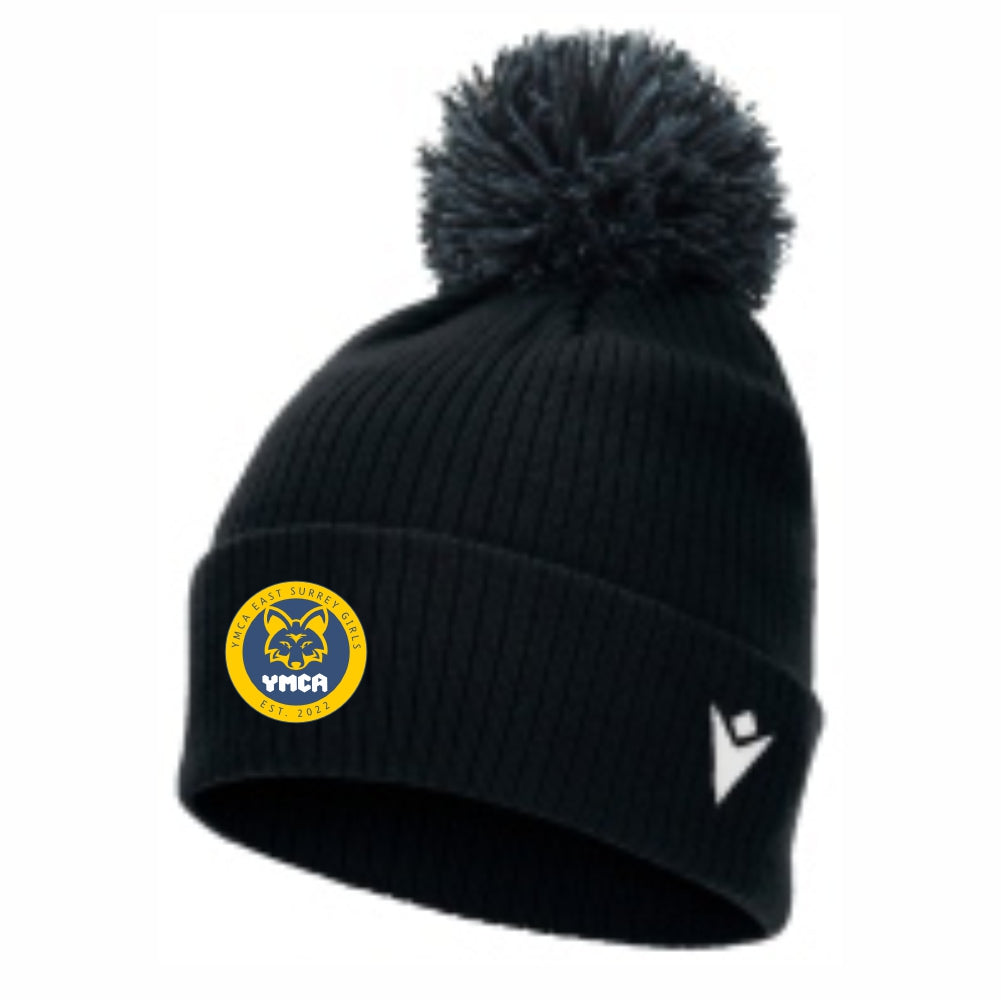 BLACK SNOW BOBBLE HAT Macron Store Hastings