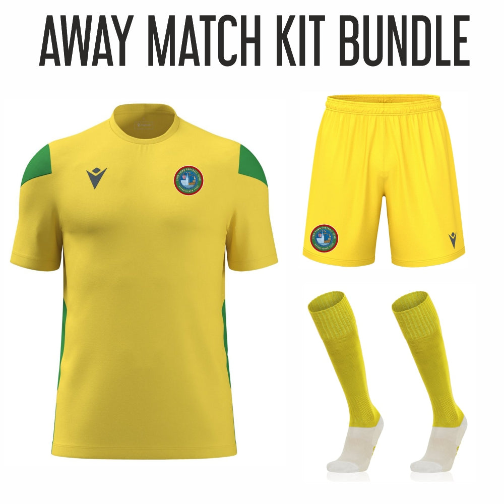 JNR LYDD TOWN AWAY MATCH KIT BUNDLE Macron Sports Hub Hastings