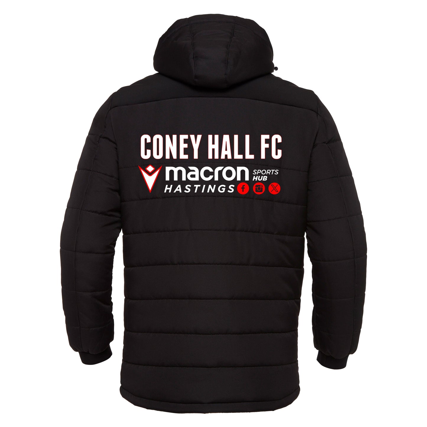 CONEY HALL FC COACHES NARVIK PADDED JACKET Macron Sports Hub Hastings