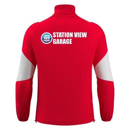 DWFC - CUZCO RED/WHITE 1/4 ZIP TRAINING TOP Macron Store Hastings