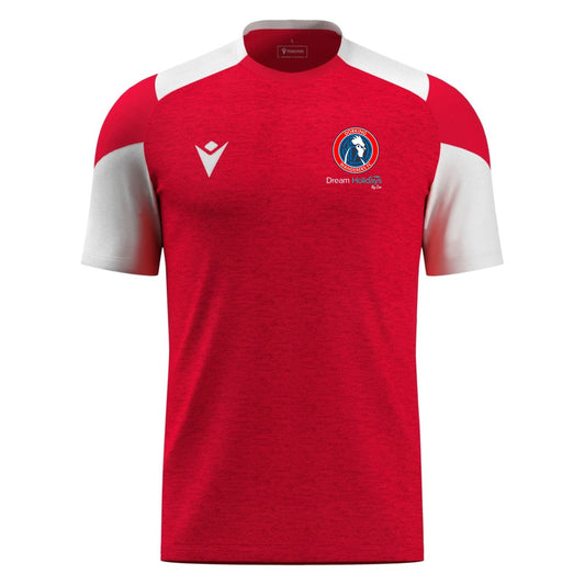 DWFC - GOLEM RED/WHITE TRAINING SHIRT Macron Store Hastings