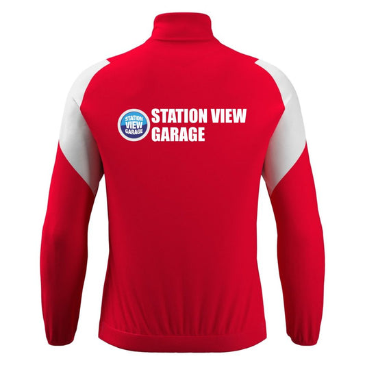 DWFC - VANIR RED/WHITE FULL ZIP TRACKSUIT TOP Macron Store Hastings