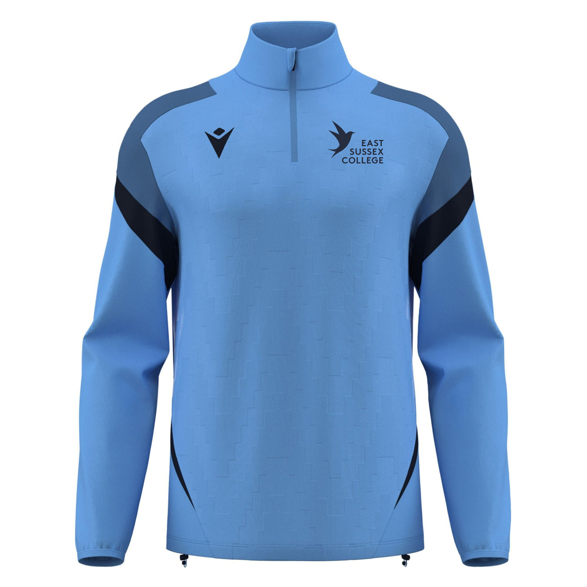 East Sussex College Football Academy Hollow quarter zip front