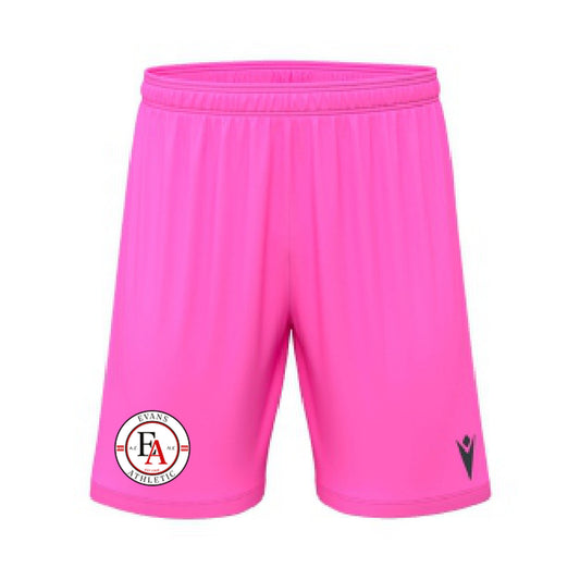 EVANS ATHLETIC AWAY GOALKEEPER SHORTS front — clean 4000 x 4000 photograph