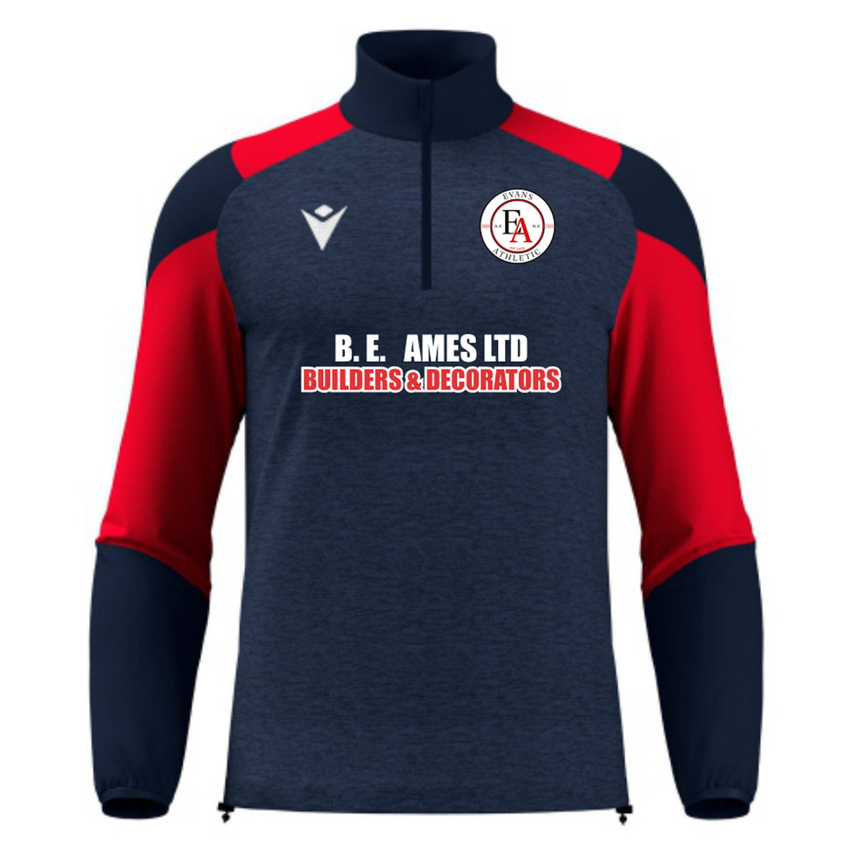 Evans Athletic PLAYERS TRAVEL CUZCO 1/4 ZIP front clean 4000 × 4000 image