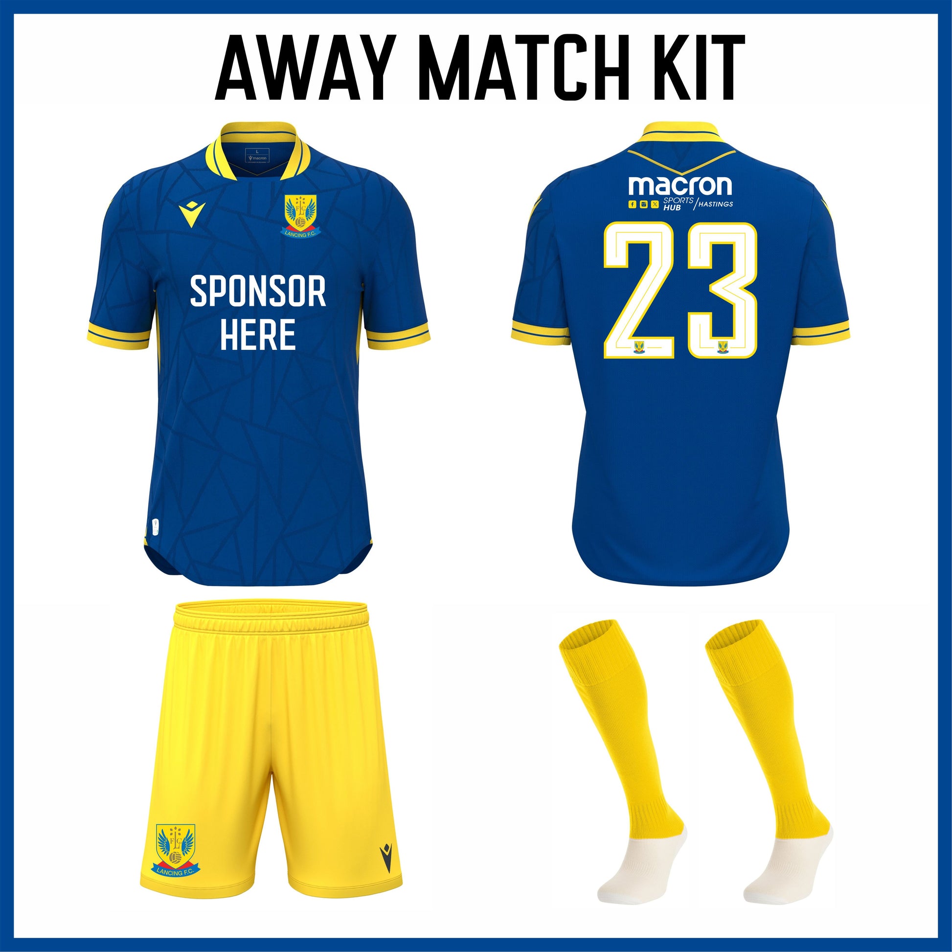 LANCING FC SNR AWAY YOUTH MATCH KIT