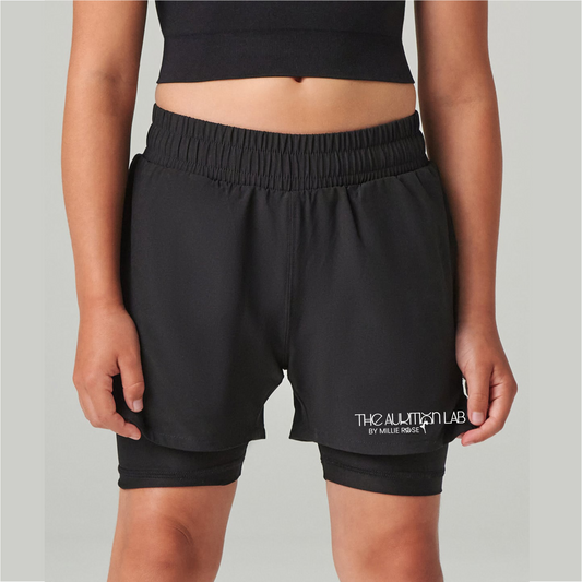The Audition Lab kids double-layer sports shorts