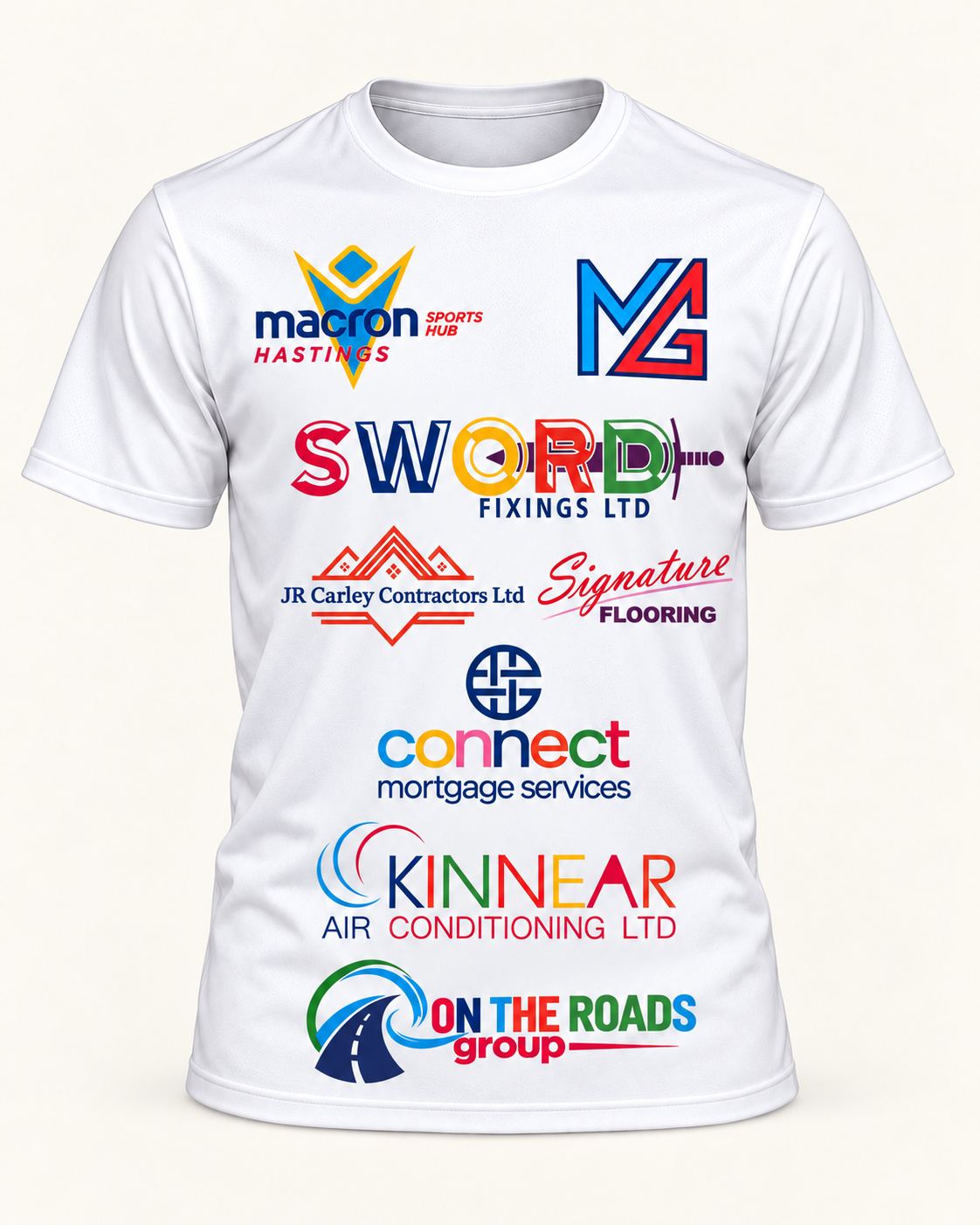 Marlon upcoming edition front sponsor artwork — illustrative mock-up; print scaled for junior garment