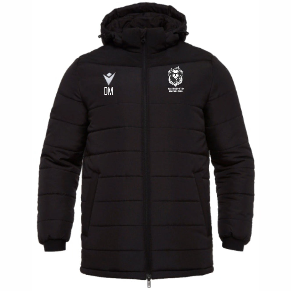 HASTINGS UNITED FC COACHES NARVIK PADDED JACKET Macron Store Hastings