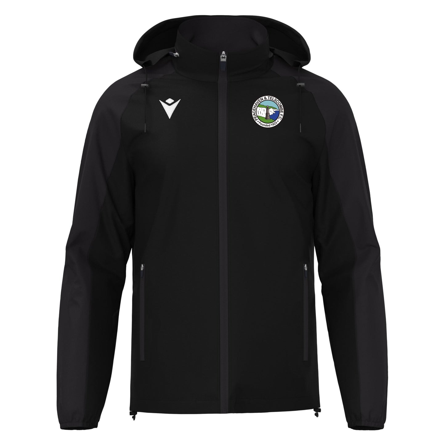 PEACEHAVEN & TELSCOMBE FC COACHES ELBRUS SHOWERJACKET Macron Sports Hub Hastings