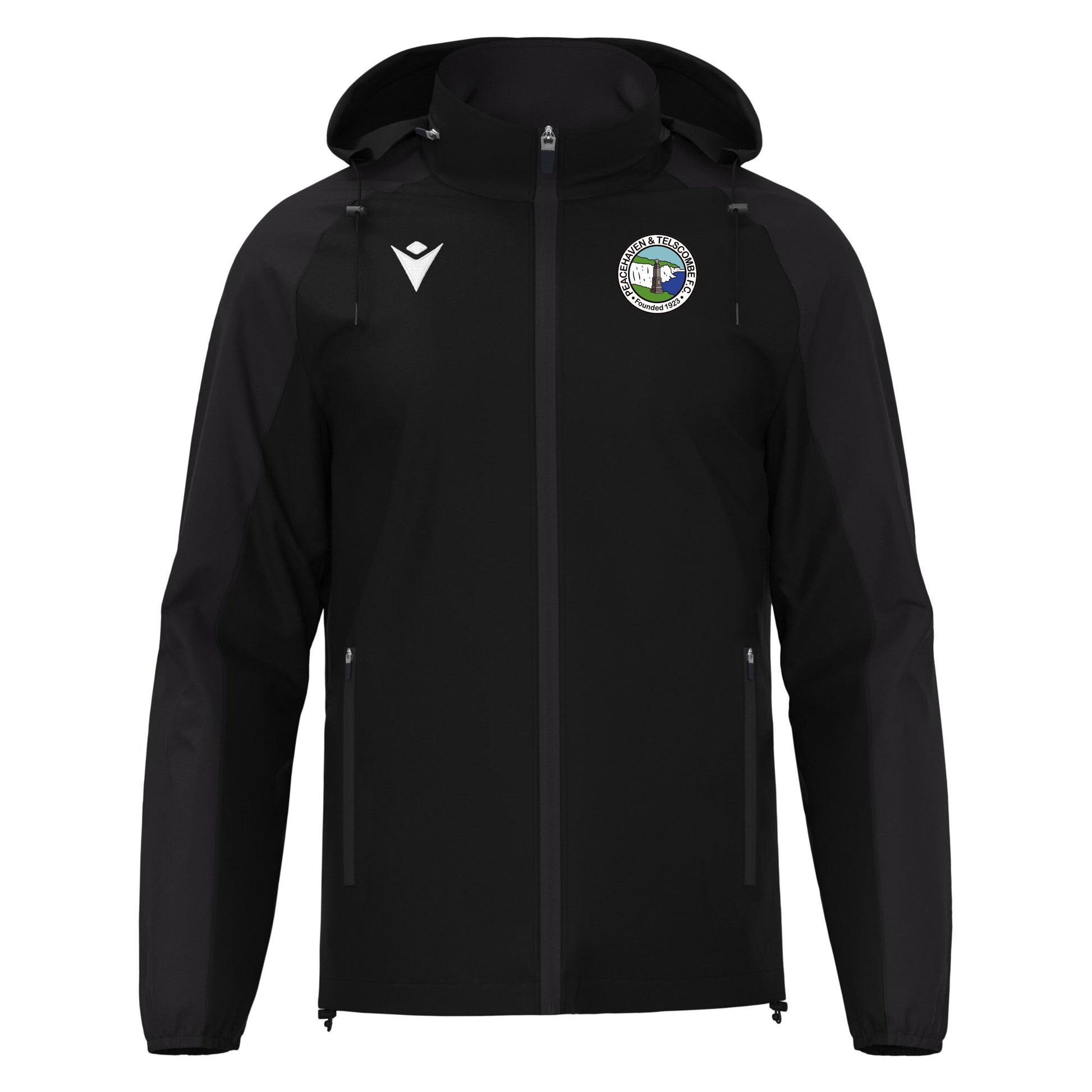 PEACEHAVEN & TELSCOMBE FC COACHES ELBRUS SHOWERJACKET Macron Sports Hub Hastings
