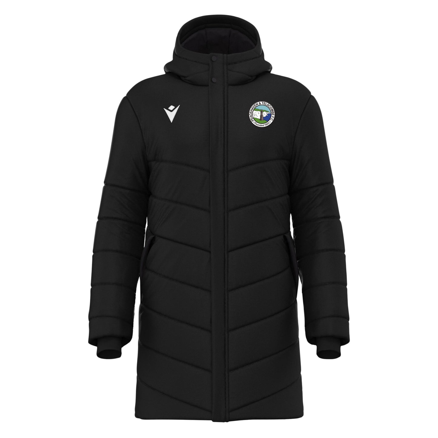 PEACEHAVEN & TELSCOMBE FC COACHES SUBZERO PADDED JACKET Macron Sports Hub Hastings