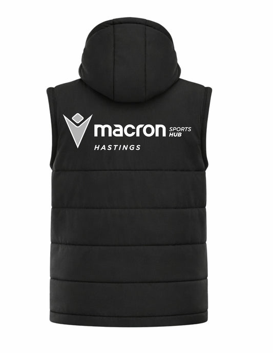 PEACEHAVEN & TELSCOMBE FC COACHES DUALITY GILET Macron Sports Hub Hastings