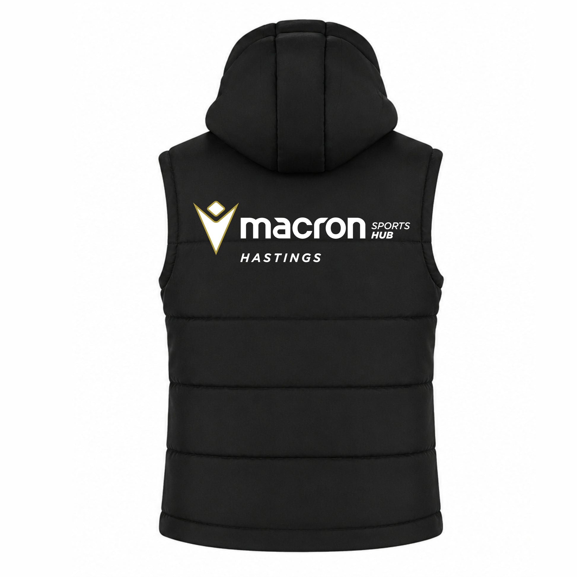 REIGATE PRIORY FC COACHES DUALITY PADDED GILET back