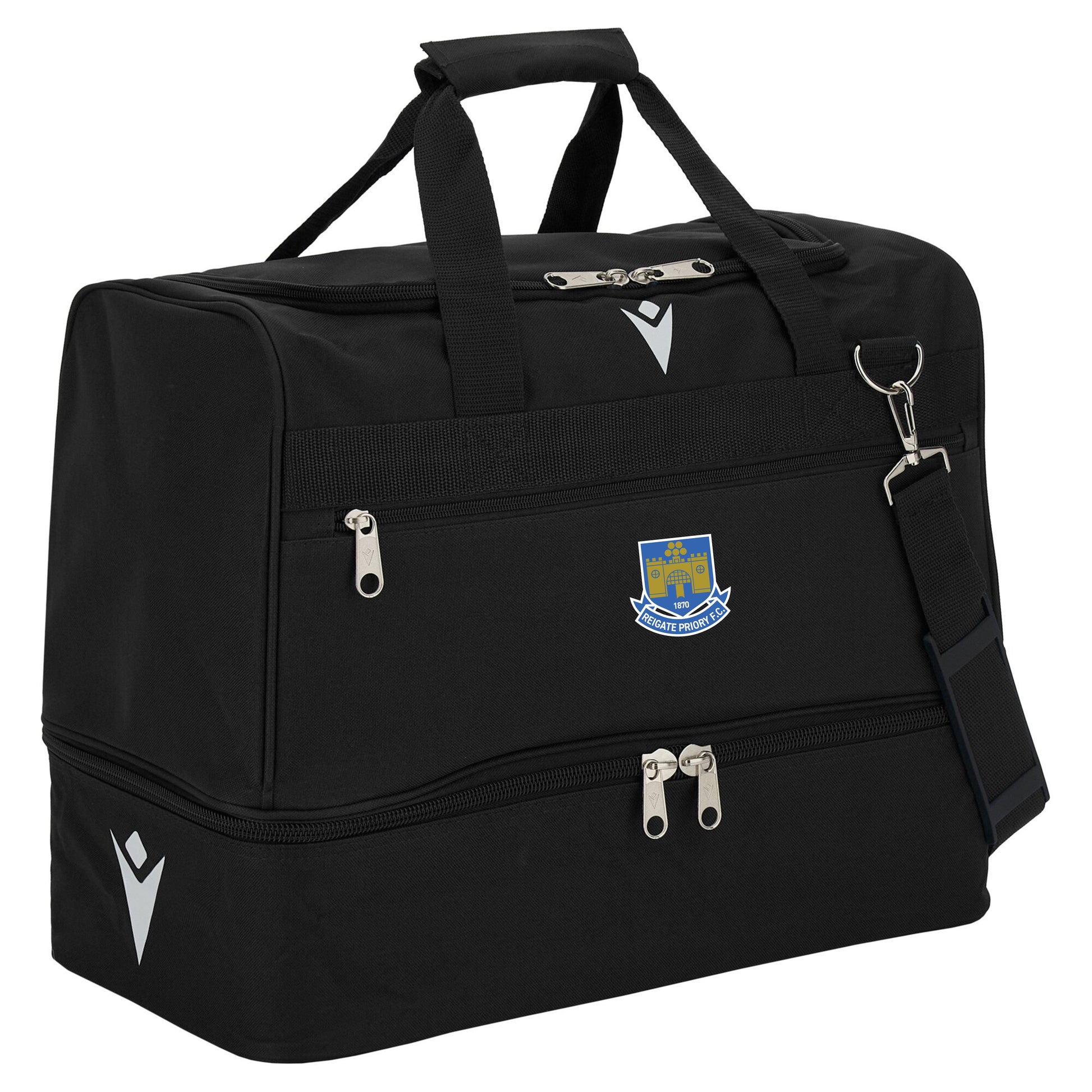 REIGATE PRIORY FC COACHES ROCKET HOLDALL BAG front