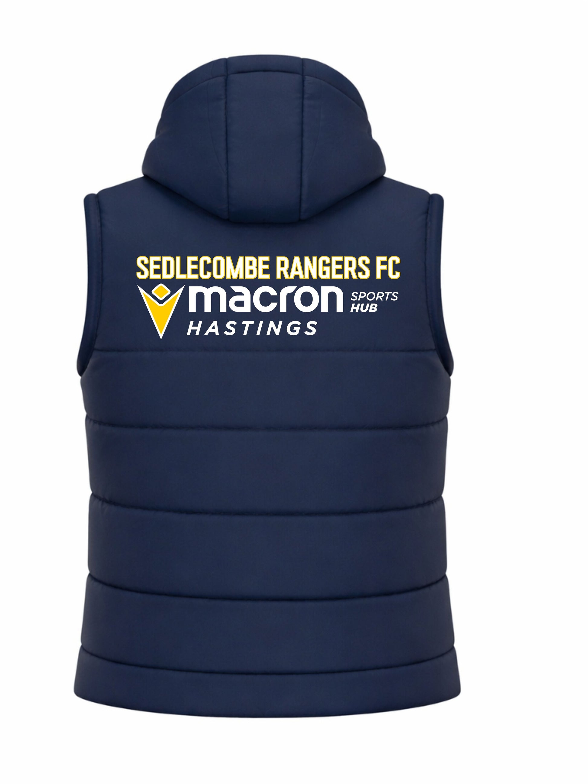 SEDLESCOMBE RANGERS COACHES DUALITY GILET Macron Sports Hub Hastings
