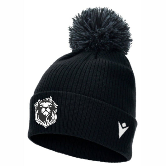 HASTINGS UNITED FC BLACK SNOW BOBBLE HAT Macron Store Hastings
